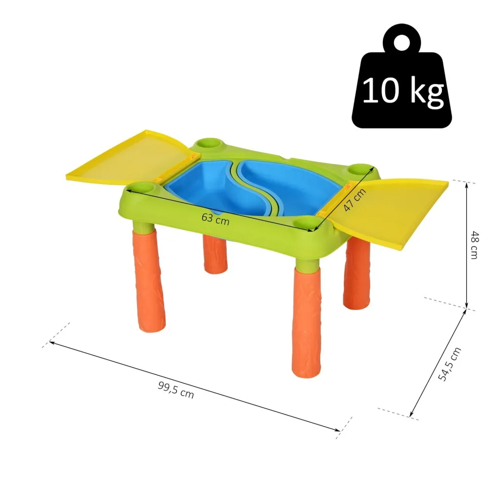 Kinder Sandkastentisch mit 16-tlg, Zubehör
