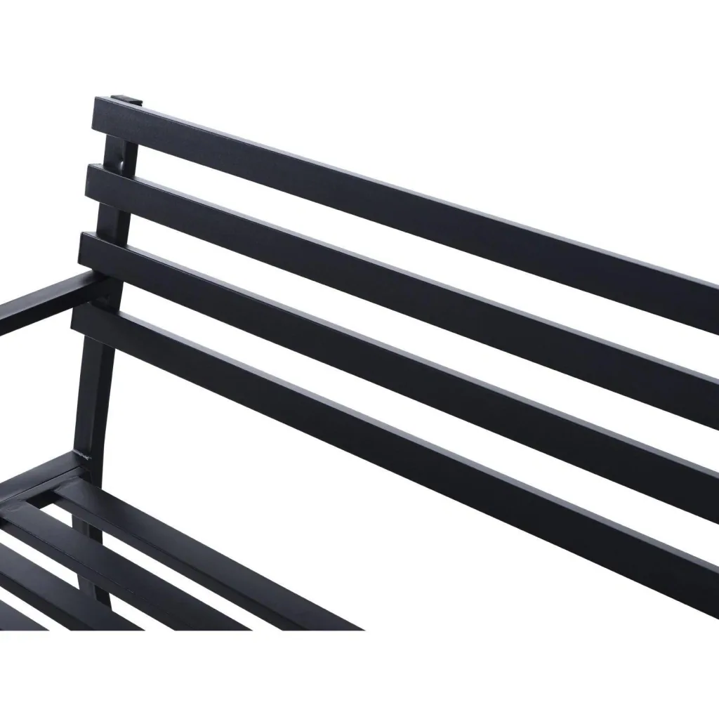 Gartenbank Metall 2-Sitzer 125x62x82cm