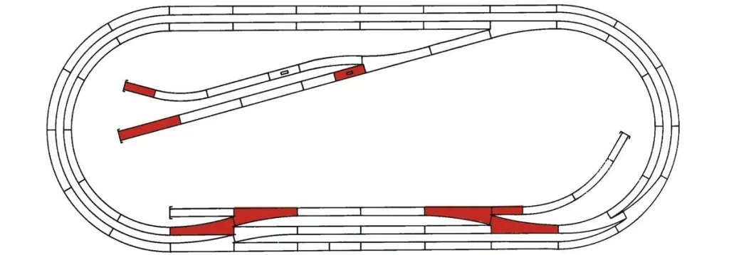 ROCO LINE Gleisset E (Gleise mit Bettung)