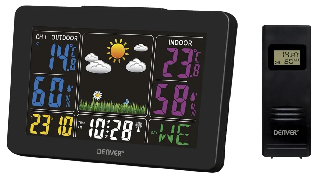 Wetterstation mit Farbdisplay und Funkuhr