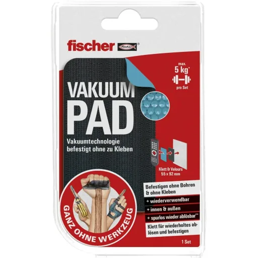 Vakuum Pad, Klett und Velour