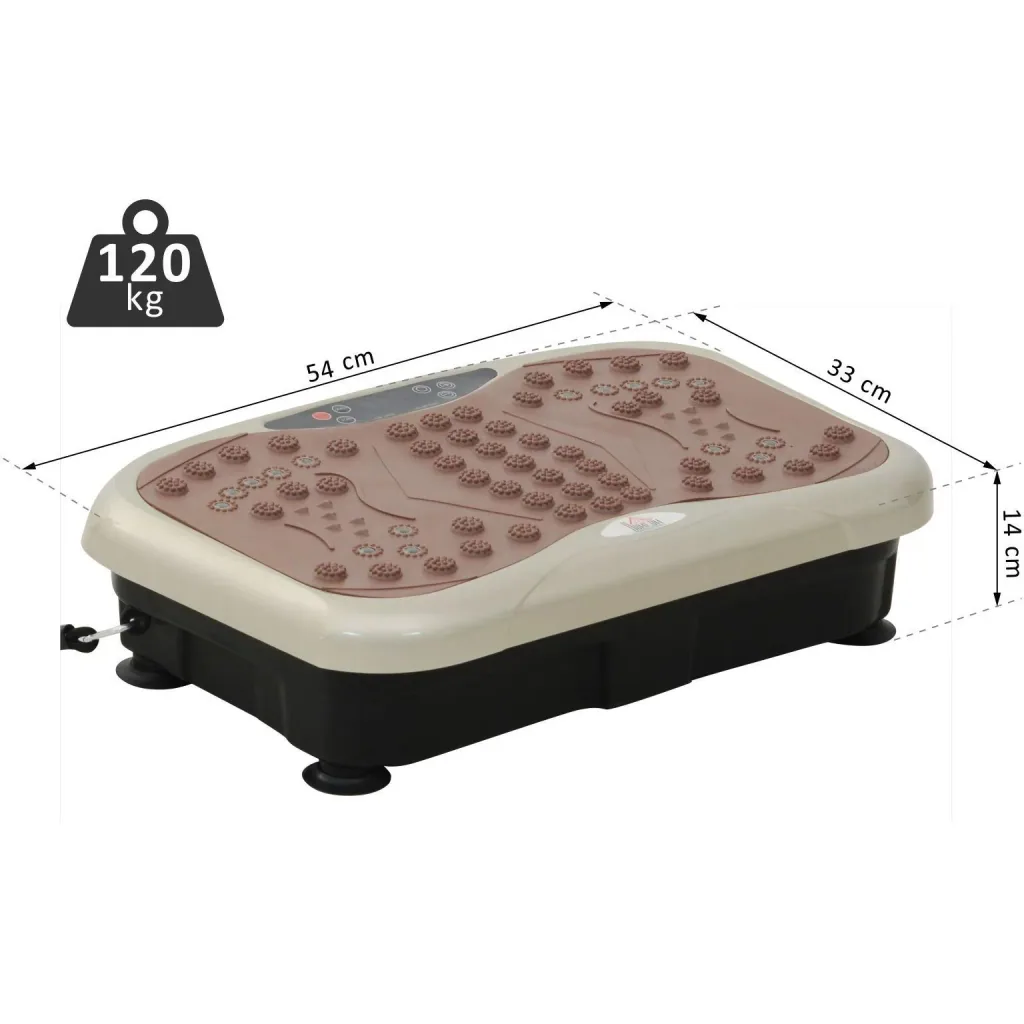 Vibrationsplatte Vibrationstrainer Vibrationsgerät LED-Anzeige USB-Lautsprecher Trainingsbänder Fernbedienung