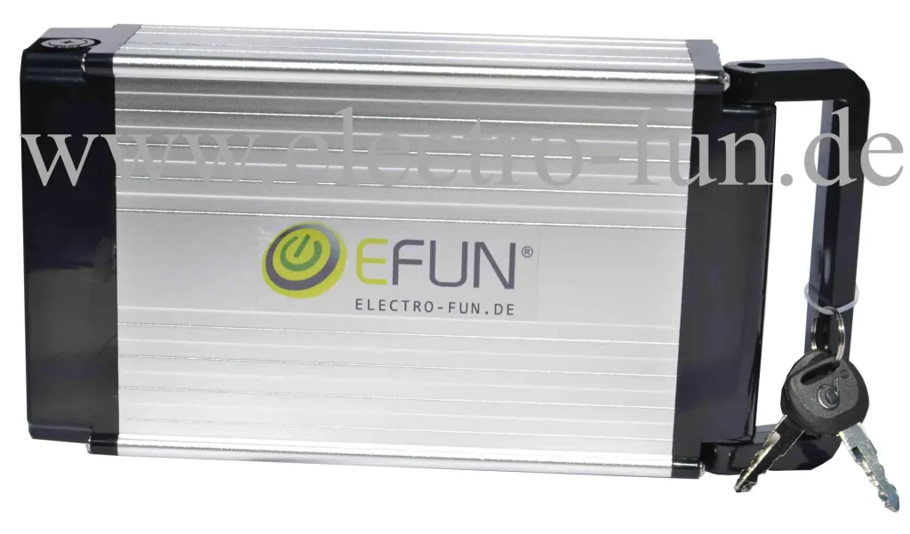 Akku Lithium Ionen 36 Volt 10 Ah REAR RACK E-Bike E-FUN