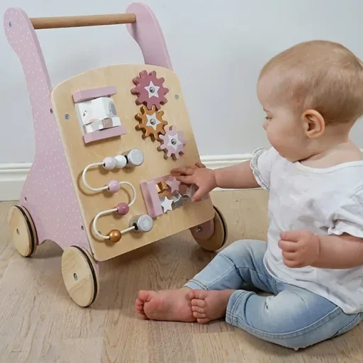 Jabadabado Holzspielzeug, Lauflernwagen - Teddy
