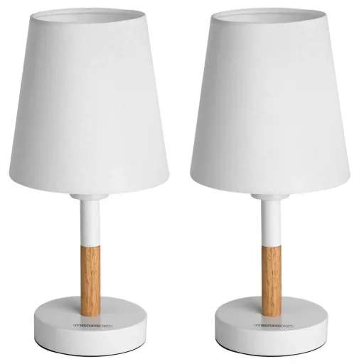 Tischlampen-Set 2-teilig Daisy weiß
