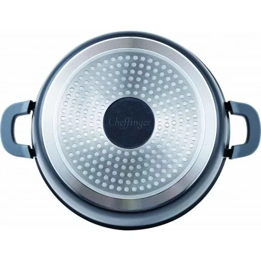 Cheffinger Kasserolle/Tiefe Pfanne mit Deckel - 20cm - 2.5L