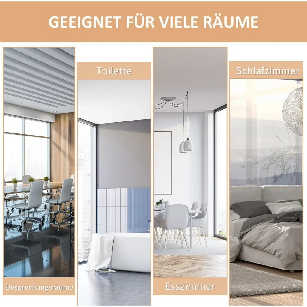 Senkrechtmarkise mit Handkurbel cremeweiß