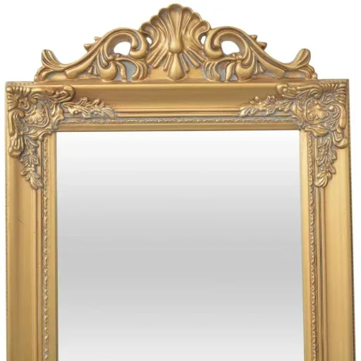 Freistehender Spiegel Barok 160x40cm gold
