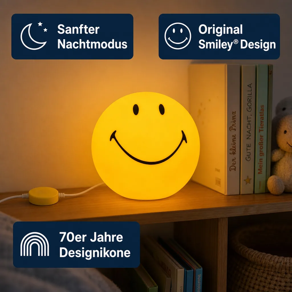 Mr. Maria Lampe, Nachtlicht, Nachtlampe - Smiley® Star Light
