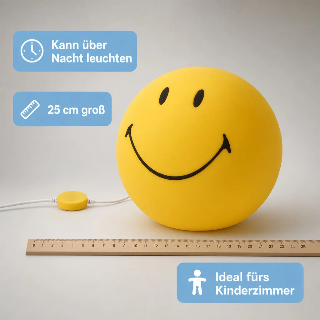 Mr. Maria Lampe, Nachtlicht, Nachtlampe - Smiley® Star Light