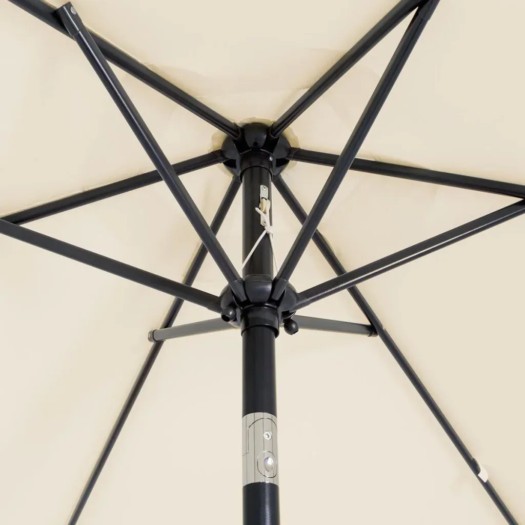Sonnenschirm Beige Ø200cm UV-Schutz 40+