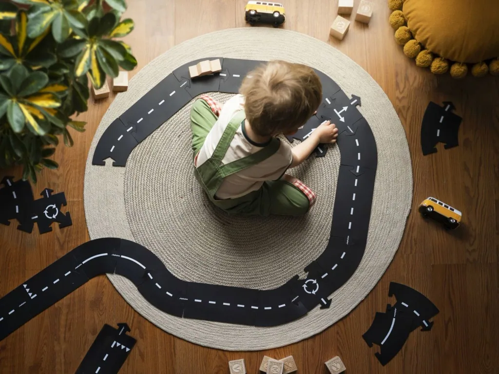 Waytoplay Spielzeug Rennstrecke + 1 Auto, Geschenkset