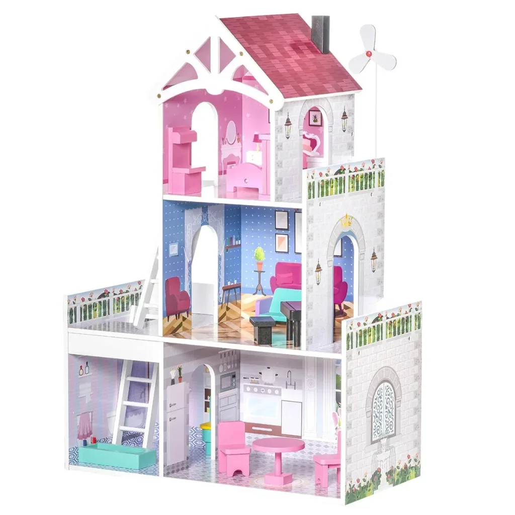 Kinder Puppenhaus 60 cm x 29 cm x 85 cm