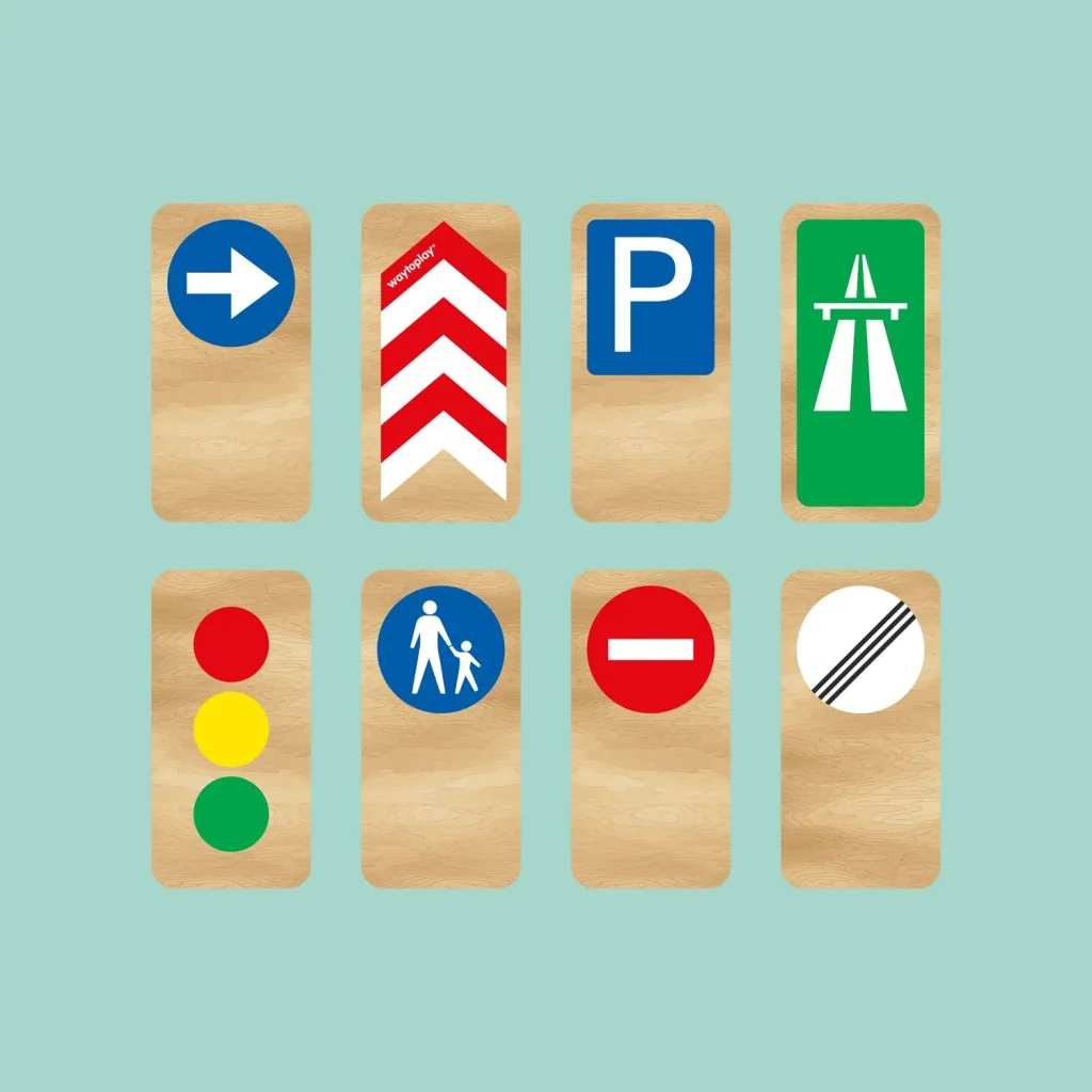Waytoplay Verkehrszeichen, Straßensperren - holz