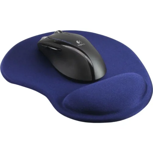 Maus-Pad, blau, mit Gel Handballenauflage
