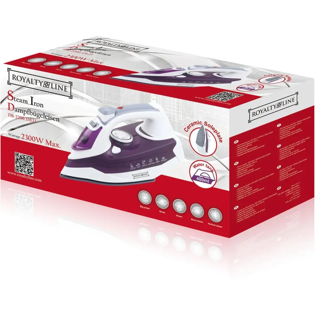Dampfbügeleisen - Keramiksohle - 2300W - Violett