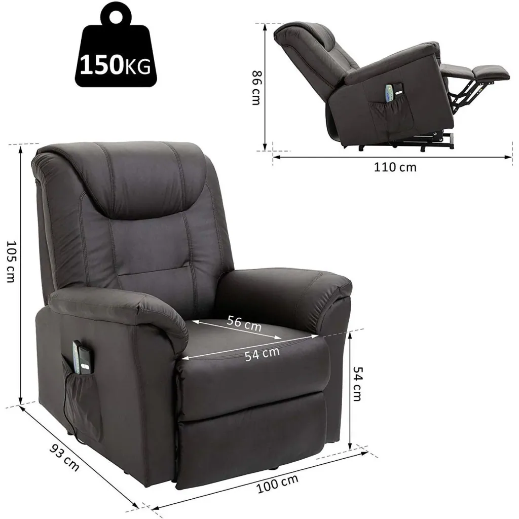 Massagesessel mit Wärmefunktion und Aufstehhilfe