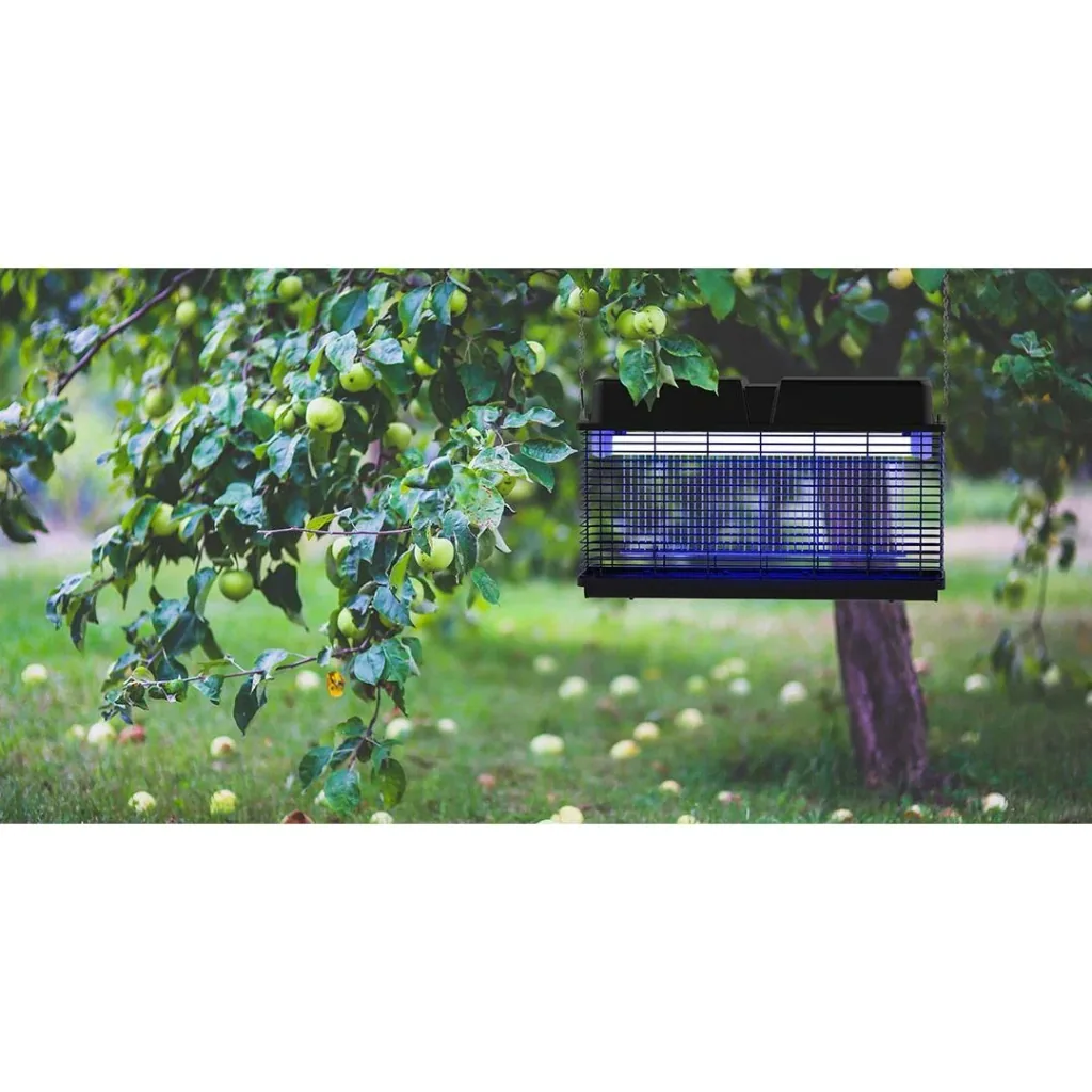 Elektrischer Insektenvernichter - Fliegenlampe - Außenbereich - 2 x 10W - 360° - 100m²