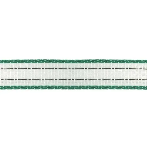 Sternband,200M,20Mm, Weiß/Grün, 2Xcu 0,30+4X Edelstahl 0,30