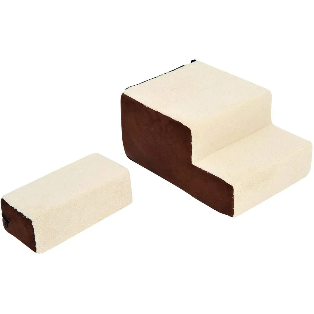 Hundetreppe Katzentreppe Einstiegshilfe Beige