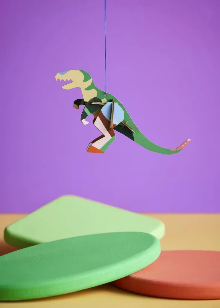 Studio ROOF Ornament, Bastel-Set, 3D Wandobjekt - T-rex