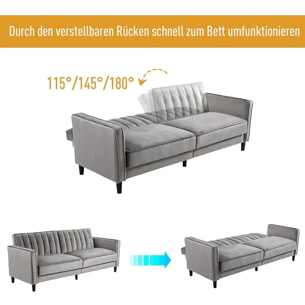 Polstersofa mit Schlaffunktion