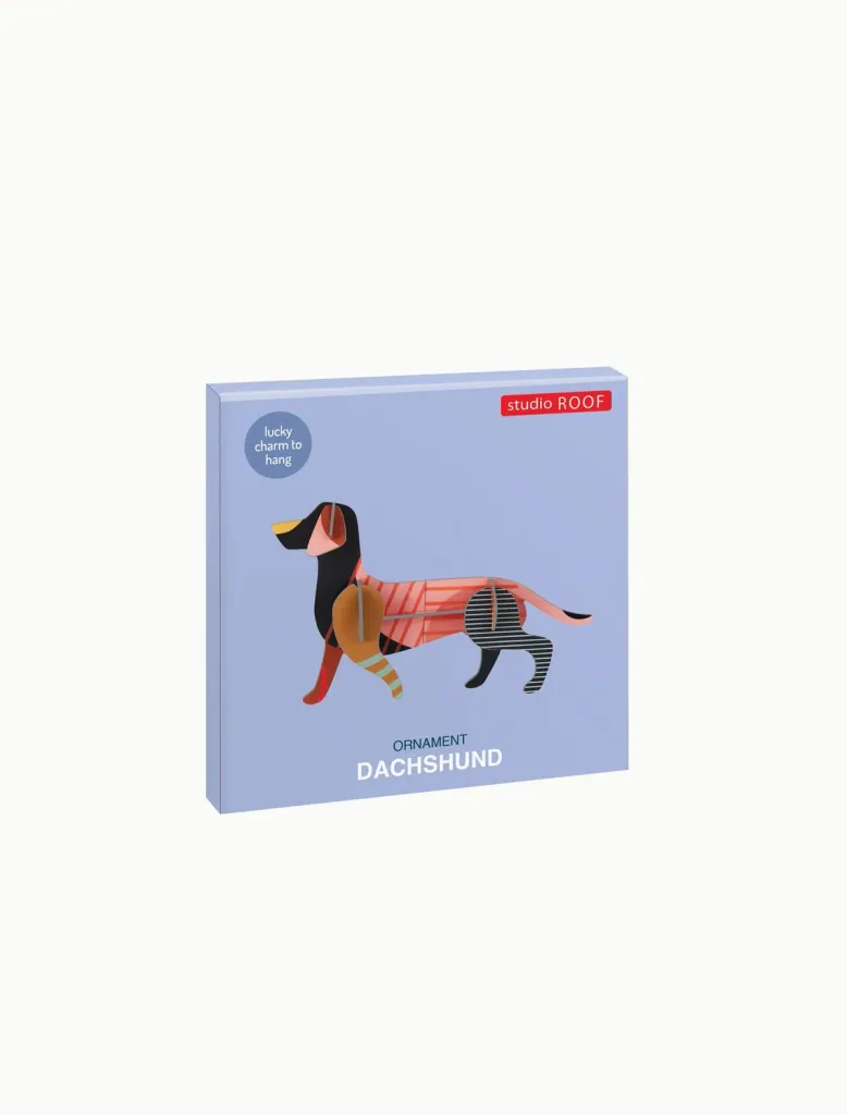 Studio ROOF Ornament, Bastel-Set, 3D Wandobjekt - Dackel
