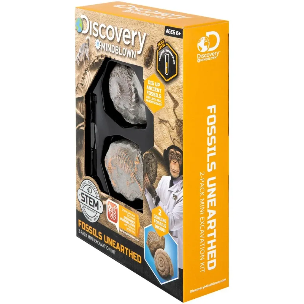 Discovery Mindblow - Fossilienausgrabung - Grabungsset - 2 Stück Archäologie