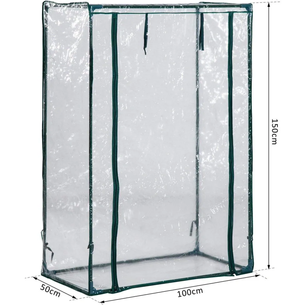 Gewächshaus 1x0,5x1,5m Frühbeet Transparent