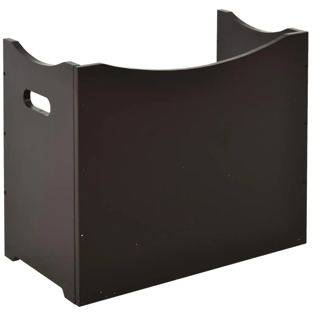 Höhenverstellbare Hundeschüssel MDF rostfrei, dunkelbraun