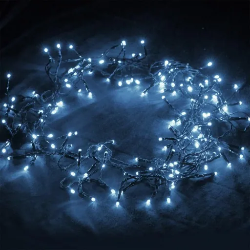 Weihnachtslichterkette Kaltweiß 7m Timer