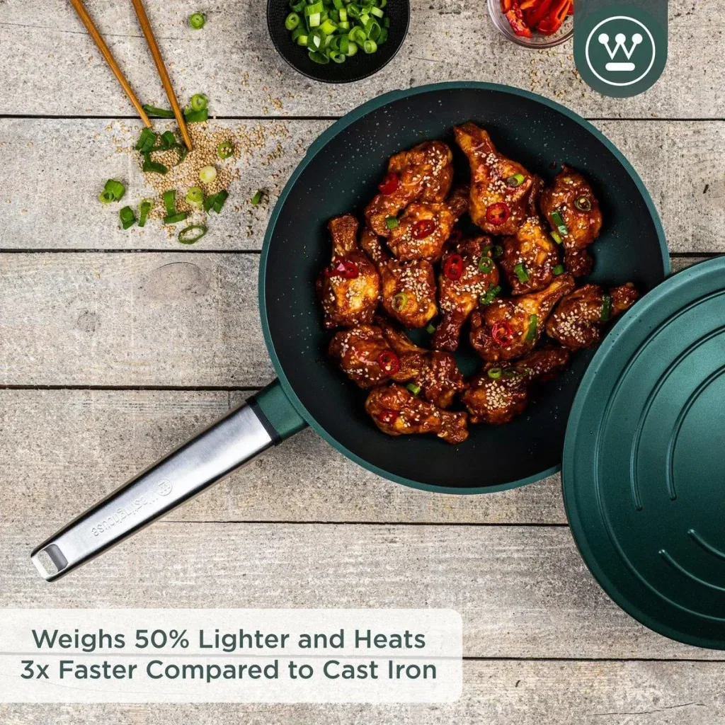 Performance Series Wokpfanne - Wok mit Deckel - 28 cm - Grün