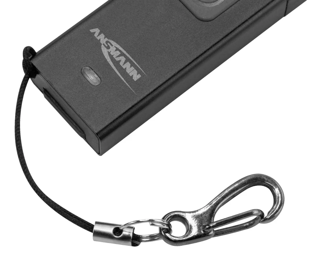 Mini LED Taschenlampe mit integriertem USB-A-Stecker, dimmbar