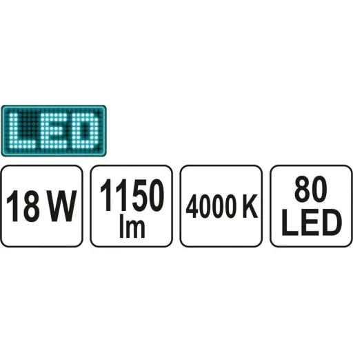 LED-Deckenleuchte - 18W - 30x30cm