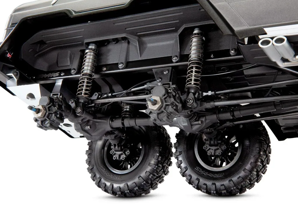 Mercedes-Benz G63 AMG 6x6 RTR ohne Akku/Lader inkl. Licht 1/10 6WD Scale-Crawler Brushed silber