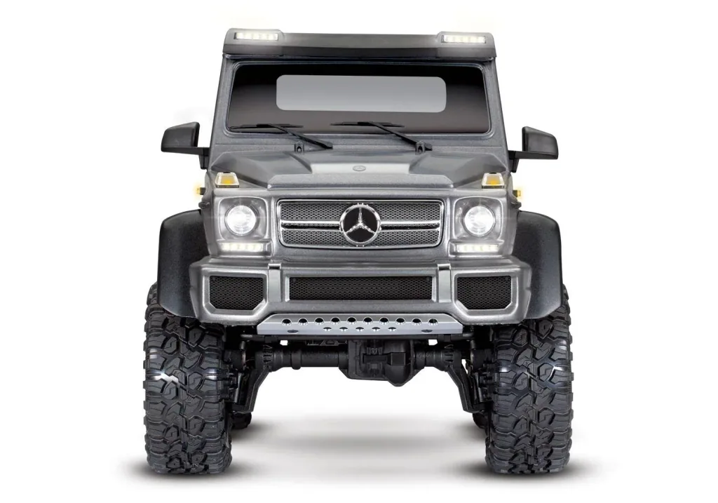 Mercedes-Benz G63 AMG 6x6 RTR ohne Akku/Lader inkl. Licht 1/10 6WD Scale-Crawler Brushed silber