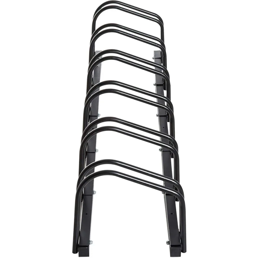 Fahrradständer Aufstellständer 6 Fahrräder Schwarz