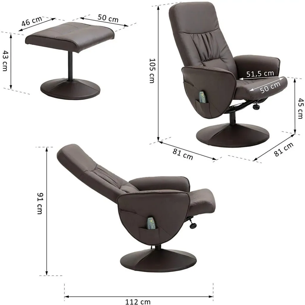 Massagesessel mit Fußhocker
