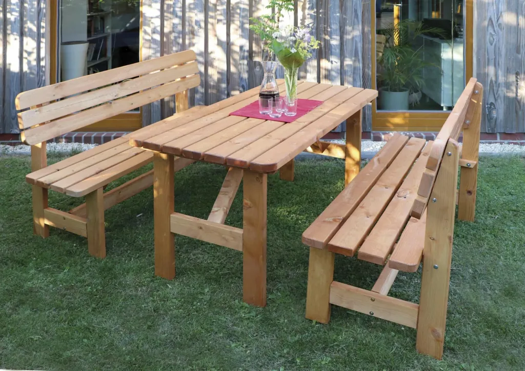 Holz-Garnitur Summer honigbraun
