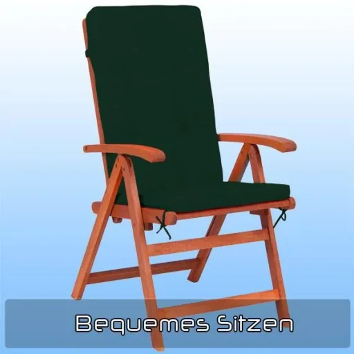 6x Sitzkissen für Grün - 120 x 45 x 5cm