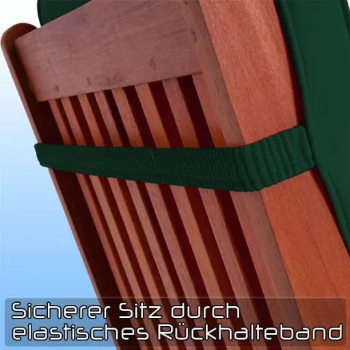 6x Sitzkissen für Grün - 120 x 45 x 5cm
