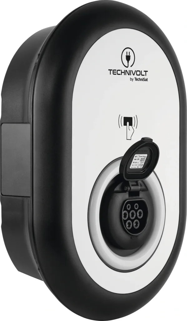 Ladestation TECHNIVOLT 100, 11 kW mit integrierter Ladesteckdose Nach IEC 62196-2 Typ 2