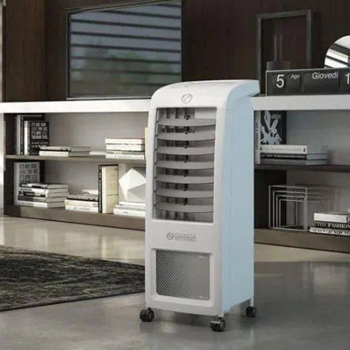 Olimpia Splendid Peler 6C - Luftkühler inkl. Zeitschaltuhr und Fernbedienung 75 Watt 6 L max. 25 m² mit Freihandgebläse