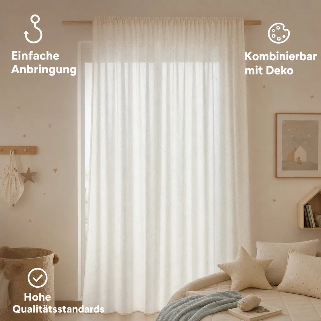 Nobodinoz STORIES Vorhang, 146 x 280 cm