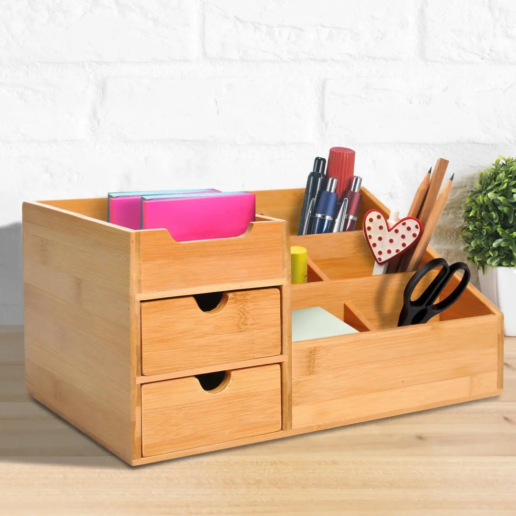 Schreibtischorganizer mit 2 Schubladen