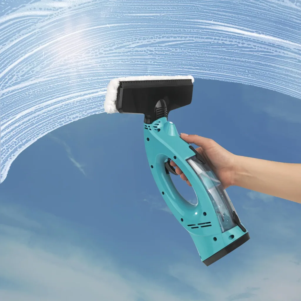 Akku Fensterreiniger 3in1 - Fenstersauger mit Sprüher - Einschäumer - Abzieher