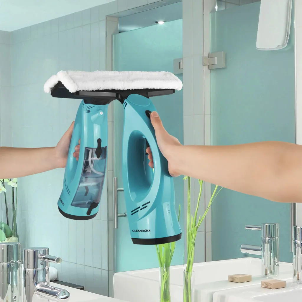 Akku Fensterreiniger 3in1 - Fenstersauger mit Sprüher - Einschäumer - Abzieher