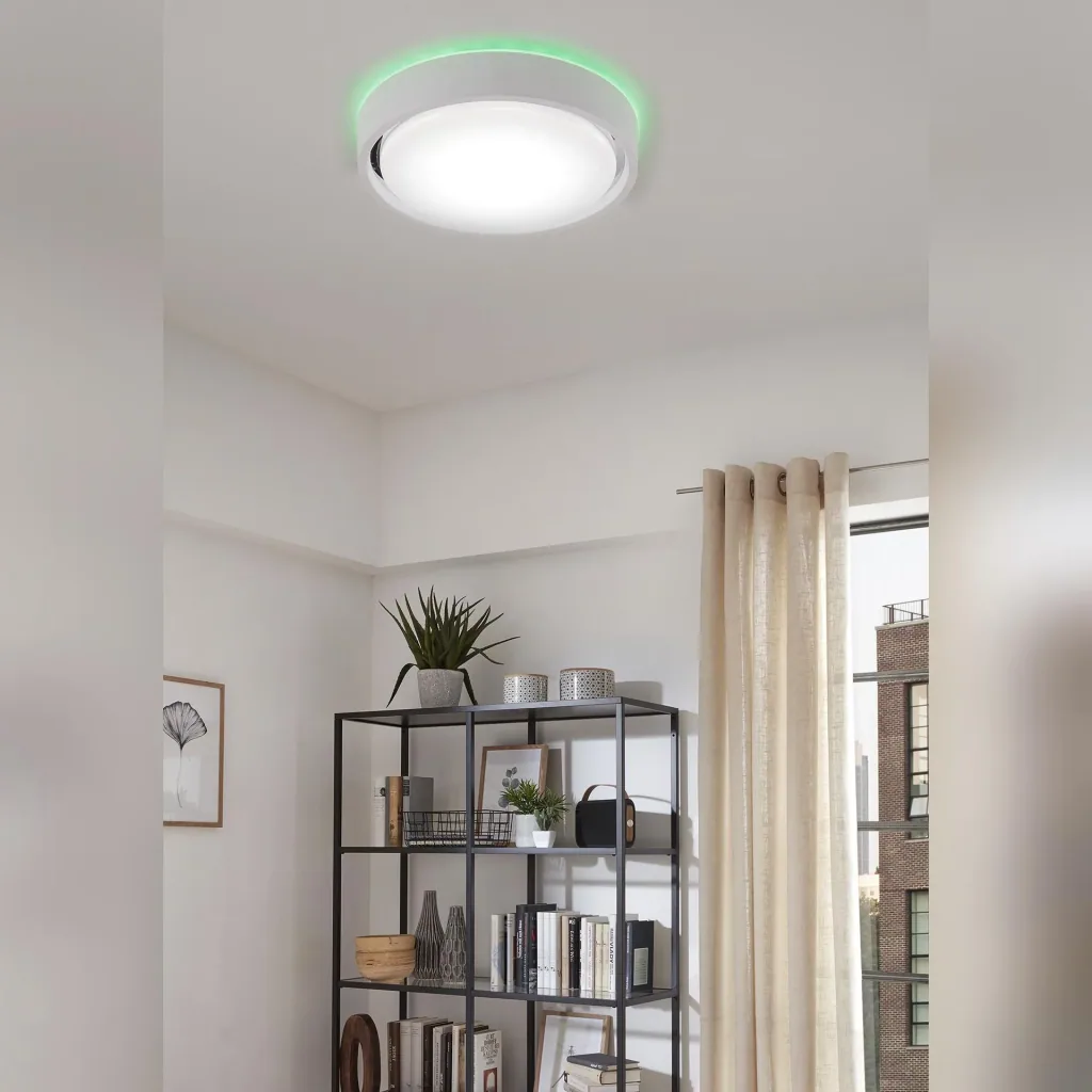LED Deckenleuchte, rund, Ø 36 cm, CCT, Bewegungssensor, 30 Watt, weiß