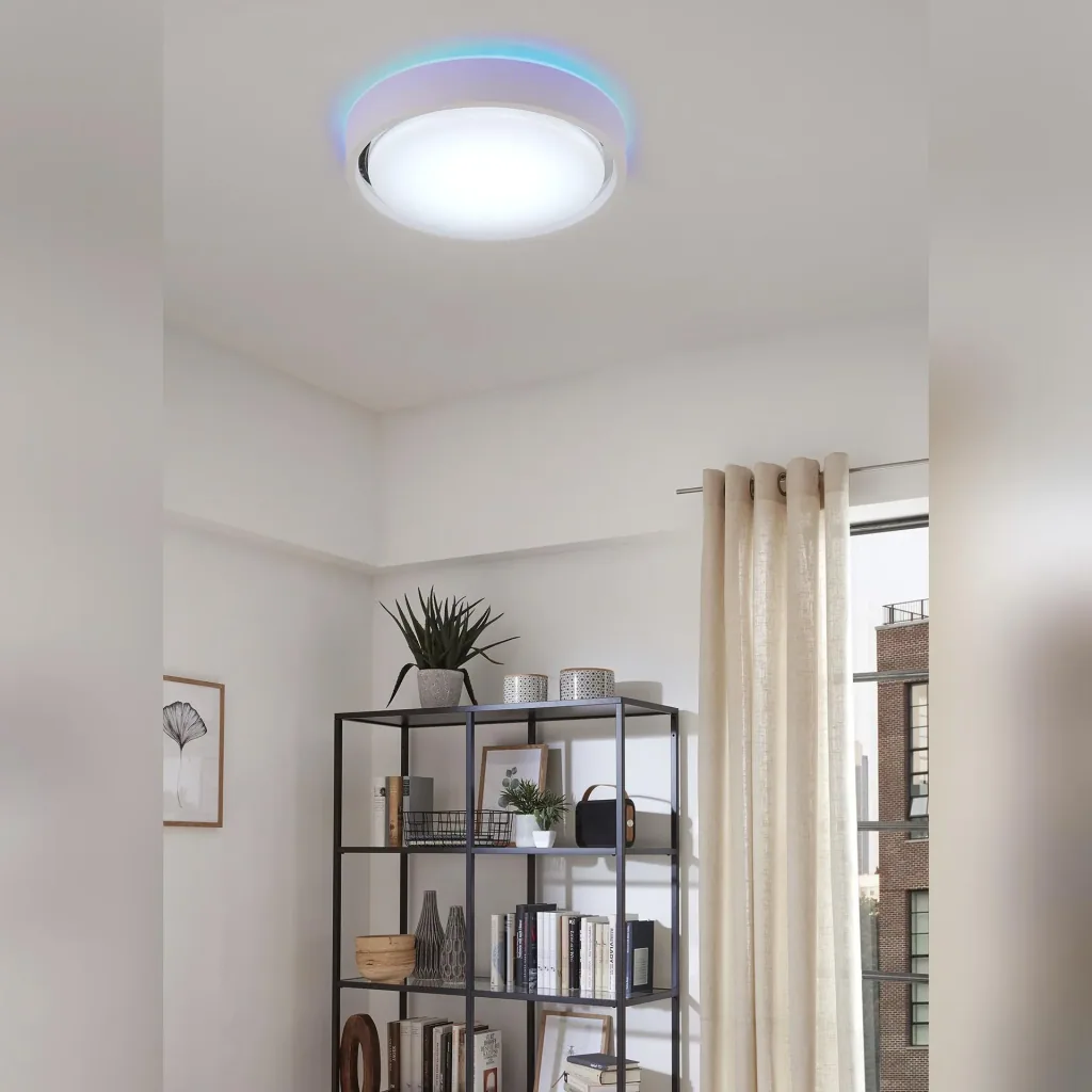 LED Deckenleuchte, rund, Ø 36 cm, CCT, Bewegungssensor, 30 Watt, weiß