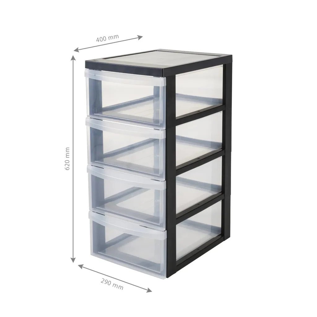 Rollcontainer DC-005 mit 4 mittleren Schubladen